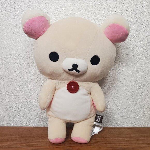 Plush Rilak Kuma Stuffed Animal by San-X - 13" Tall - Picture 1 of 7